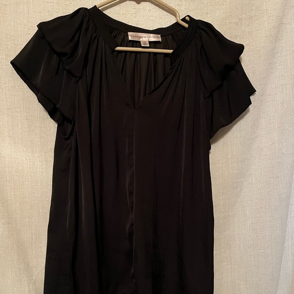 Catherine Malandrino Elegant Black Women's Top Size L - Picture 1 of 3